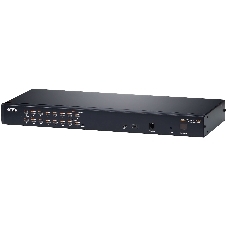 Переключатель KVM, 1 local user PS2+VGA+1 IP user =) 16 cpu (PS2/USB/Sun+VGA)/RS232, без шнуров Cat 5 High-Density KVM over the NET.