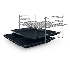 Духовой шкаф электрический Bosch HBF512BB1T Serie 2, духовой шкаф, черный, класс энергоэффективности А, 7 режимов, 3-х слойное остекление, LED-дисплей, утапливаемые переключатели, галогенное освещение, проволочные направляющие, сделано в Турции,
