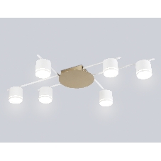 Потолочный светильник Ambrella light FL51755/6 WH/GD белый/золото GX53/6 max 12W 870*570*110