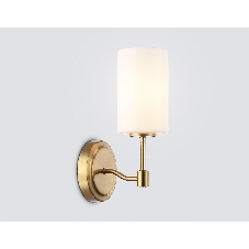 Настенный светильник Ambrella light LH56056 BS/FR латунь/белый матовый E14 max 40W 160*120*280