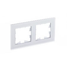 Рамка 2-м AtlasDesign Nature матовый, стекло, белый SchE ATN330102 Рамка 2-м AtlasDesign Nature матовый, стекло, белый SchE ATN330102