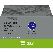 Этикетки Cactus CS-LW-11356 сег.:89x41мм черный белый 300шт/рул Dymo Label Writer 450/4XL