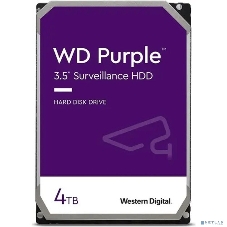 Жесткий диск Western Digital 4Tb 5400rpm Purple SATA III, 256Mb, 3.5
