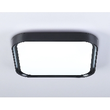 Потолочный светодиодный светильник Ambrella light FZ1268 BK черный 27W 5000K 350*350*60 (Без ПДУ)