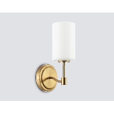 Настенный светильник Ambrella light LH56056 BS/FR латунь/белый матовый E14 max 40W 160*120*280