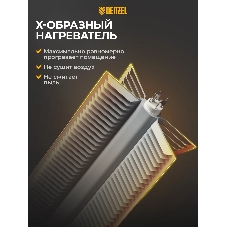 Конвектор электрический Denzel OptiPrime-2000 белый, 2000 Вт, 25 м2, термостат, дисплей, WiFi
