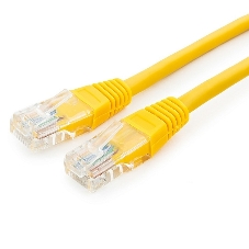 Патч-корд UTP Cablexpert cat.5e, 0.25м, литой, многожильный, желтый