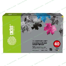 Чернила Cactus CS-GI40PGbK/C/M/Y голубой/пурпурный/желтый/черный набор350мл для Canon Pixma G5040/G6040/GM2040