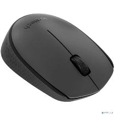 Мышь беспроводная Logitech M170 черный/темно-серый, 1000 dpi, радиоканал, USB, кнопки - 3