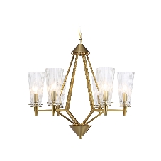 Светильник Ambrella light TR3231/6 BS/FR латунь/белый матовый E14*6 max 40W D610*585