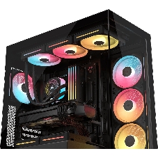 Корпус Corsair iCUE Link 3500X LX-R RGB Black, Midi-Tower, чёрный, 3 x 120 мм