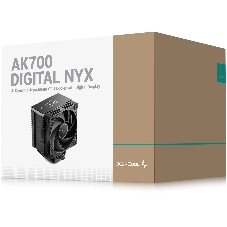 Устройство охлаждения(кулер) Deepcool AK700 Digital NYX Soc-AM5/AM4/1200/1700/1851 черный 4-pin 21-36dB Al+Cu LCD 280W 1252gr Ret (R-AK700-BKNNMN-GJD-1)