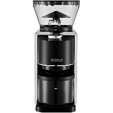 Кофемолка Kitfort КТ-787 200Вт сист.помол.:жернова вместим.:250гр черный/серебристый