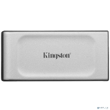 Внешний SSD Kingston External SSD 2TB XS2000 BOC, Type-C, USB 3.2 Gen 2x2, R/W 2000/2000MB/s, IP55, 70x33x14мм, Silver (60 мес)