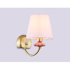 Настенный светильник Ambrella light LH75027 GD/PI золото/розовый E14 max 40W 240*150*240