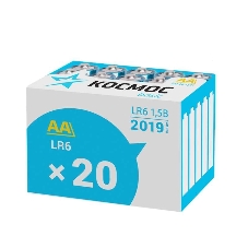 Элемент питания Космос алкалиновый LR LR6 (уп.20шт)