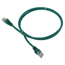 Патч-корд LANMASTER LSZH UTP cat.5e, 5.0 м, зеленый