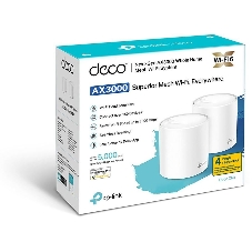 Система TP-Link Mesh AX3000 Whole Home Wi-Fi System, Wi-Fi 6, 2402Mbps (4 streams) at 5GHz and 574Mbps (2 streams) at 2.4GHz, 2 Gigabit ports of each unit, support OFDMA, MU-MIMO, 802.11k/v/r seamless roaming, support WPA3, HomecareTM system, easy setup and manageme