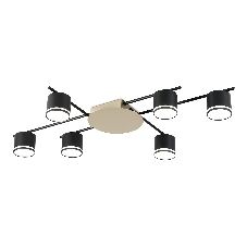 Потолочный светильник Ambrella light FL51756/6 BK/GD черный/золото GX53/6 max 12W 870*570*110