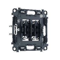 PR120 Механизм 2-клавишного проходного выключателя 10A-250V QUANT PRO PR120 Механизм 2-клавишного проходного выключателя 10A-250V QUANT PRO