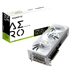 Видеокарта Gigabyte GeForce RTX 5070 Ti AERO, 16Gb GDDR7, 256 bit, HDMIx1, DP, GPU 2300 MHz