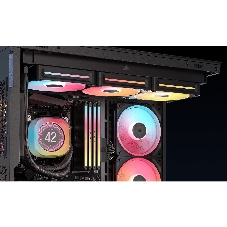 Корпус Corsair iCUE Link 3500X LX-R RGB Black, Midi-Tower, чёрный, 3 x 120 мм