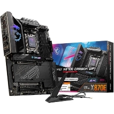 Материнская плата MSI MPG X870E CARBON WIFI, AM5, AMD X870E, 4xDDR5, 4xSATA, 4xM.2, 1xPCIe 5.0 x16, HDMI, USB Type-C, 2x5Gb LAN, 2x3.5 мм, 7.1, ATX