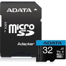 Флеш карта microSD 32Gb ADATA microSDHC Class 10 UHS-I A1 100/20 MB/s (SD адаптер)