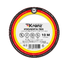 Изолента ПВХ Kranz 0.13х15 мм, 10 м, красная (10 шт./уп.) Изолента ПВХ Kranz 0.13х15 мм, 10 м, красная (10 шт./уп.)