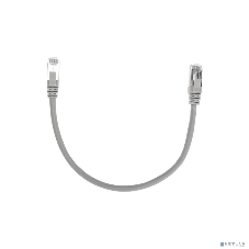 Патч-корд F/UTP Rexant cat.6, RJ45-RJ45, экранированный, 26AWG, LSZH, серый, 0.3 м