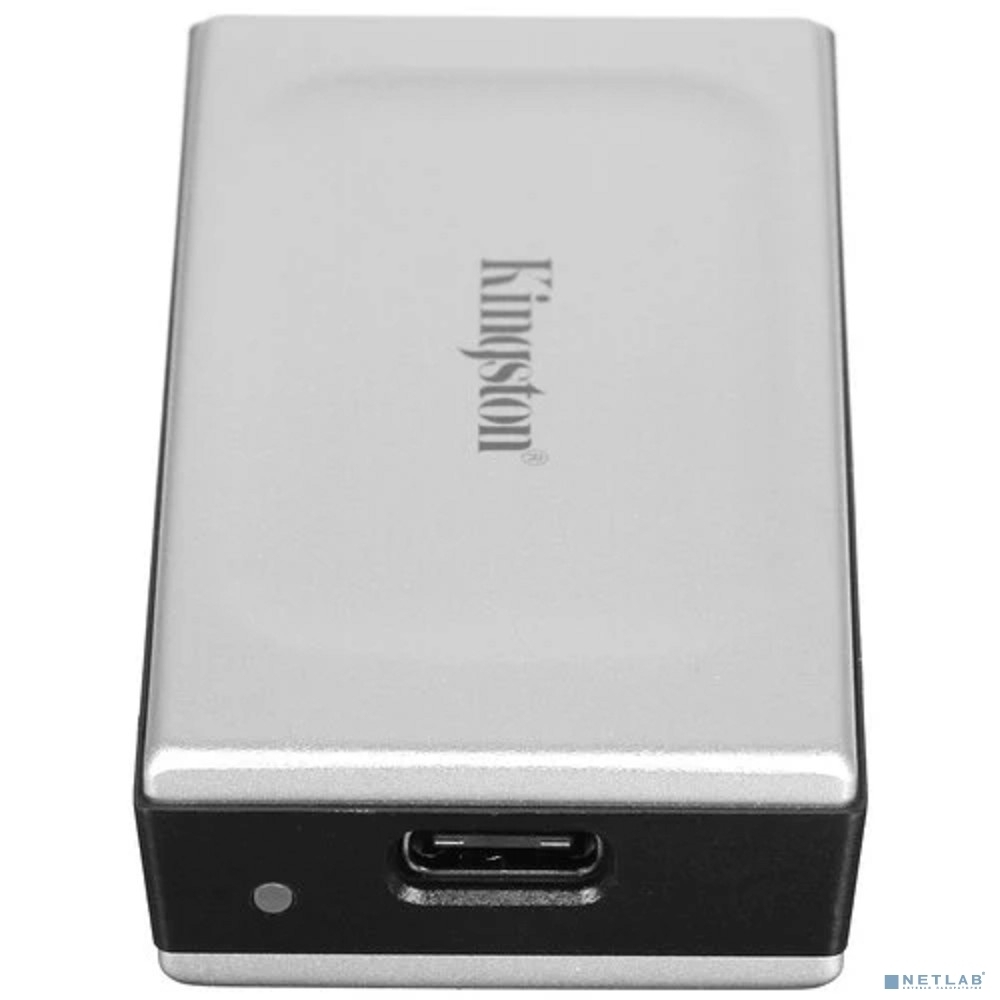 Внешний SSD Kingston External SSD 2TB XS2000 BOC, Type-C, USB 3.2 Gen 2x2, R/W 2000/2000MB/s, IP55, 70x33x14мм, Silver (60 мес)