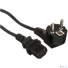 Кабель питания ExeGate Power PC-1,8P (Евровилка угловая Schuko->C13, VDE-250V-3*1.0мм2, медь, черный, 16A, 1.8 м)