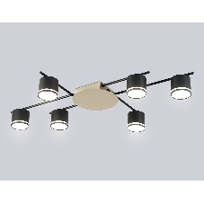 Потолочный светильник Ambrella light FL51756/6 BK/GD черный/золото GX53/6 max 12W 870*570*110