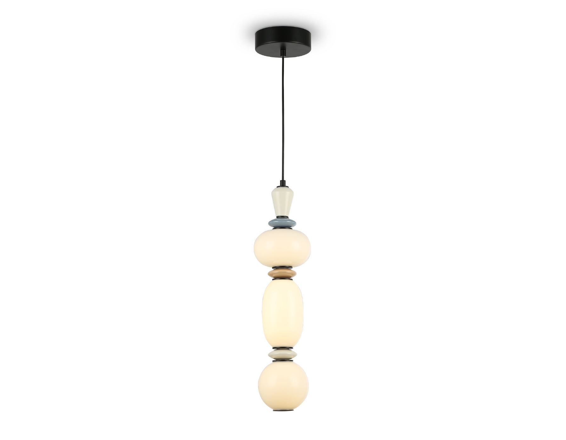 Светильник Ambrella light LH53142 BK/WH черный/белый 15W 3000K D140*1760