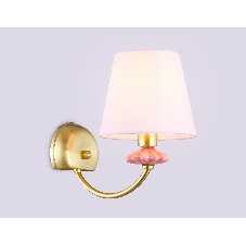 Настенный светильник Ambrella light LH75027 GD/PI золото/розовый E14 max 40W 240*150*240