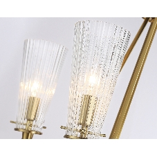 Светильник Ambrella light TR3231/6 BS/FR латунь/белый матовый E14*6 max 40W D610*585