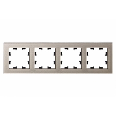 Рамка 4-м AtlasDesign Nature стекло шампань SchE ATN320504