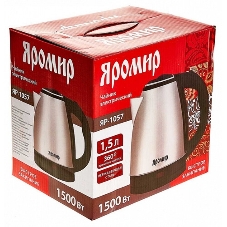 Чайник электрический ЯРОМИР ЯР-1057 нерж.: 1500 Вт, 1,5 л (12)
