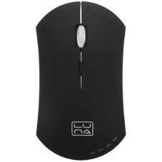 Мышь беспроводная Qumo Office Luna M74 черный, 1600 dpi, радиоканал, USB, кнопки - 6