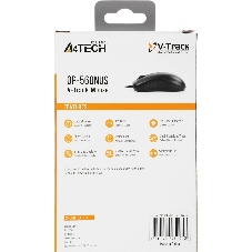 Мышь проводная A4Tech OP-560NUS черный, 1200 dpi, USB Type-A, кнопки - 3