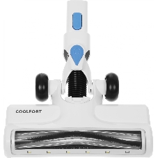 Пылесос вертикальный Coolfort CF-3006 белый/голубой, питание от аккумулятора, 130 вт, уборка сухая, пылесборник 0.5 л, работа от АКБ max 30 мин.