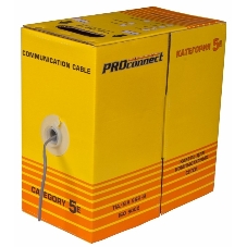 Кабель витая пара PROconnect FTP 2PR 24AWG, CCA, cat.5e, бухта 305 м