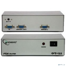 Разветвитель GVS122 Разветвитель сигнала VGA на 2 монитора (Gembird)