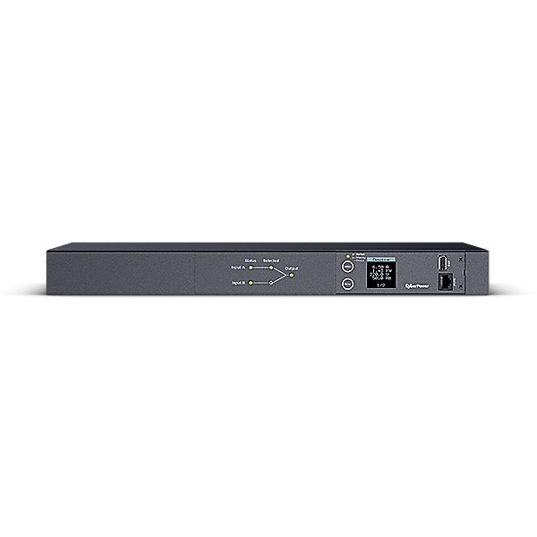 Блок распределения питания ATS CyberPower PDU24005(PDU20MHVIEC10AT) 1U type, 16Amp, plug IEC 320 C20, (8) IEC 320 C13 (2) IEC 320 C19