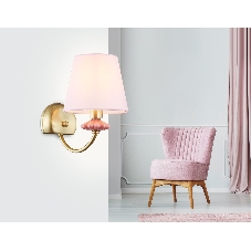 Настенный светильник Ambrella light LH75027 GD/PI золото/розовый E14 max 40W 240*150*240