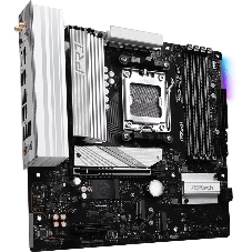 Материнская плата ASRock B850M PRO RS WIFI, AM5, AMD B850, 4xDDR5, 4xSATA, 3xM.2, 1xPCIe 5.0 x16, 1xPCIe 3.0 x4, 1xDP, 1xHDMI, 1x2.5Gb LAN, Wi-Fi 6E, Bluetooth 5.2, 1xUSB-C 10Gbps, 1xUSB-A 10Gbps, 2xUSB-A 5Gbps, 4xUSB-A 2.0, 3x3.5 мм, 7.1, mATX