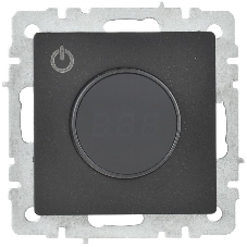 Термостат электронный с индикацией BRITE СП IP20 ТС10-1-БрЧ черный IEK BR-RT11-K02