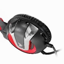 Гарнитура Crown CMGH-3000 чёрный/красный, проводная, подсветка