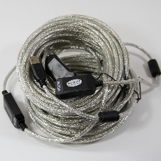 Кабель-адаптер VCOM VUS7049-25M USB2.0-repeater, удлинительный активный Am-->Af 25м