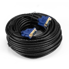 Кабель VGA Pro ExeGate EX-CC-PVGA-15M15M-20.0 (15M/15M, 20м, 2 фильтра, позолоченные контакты, экран)
